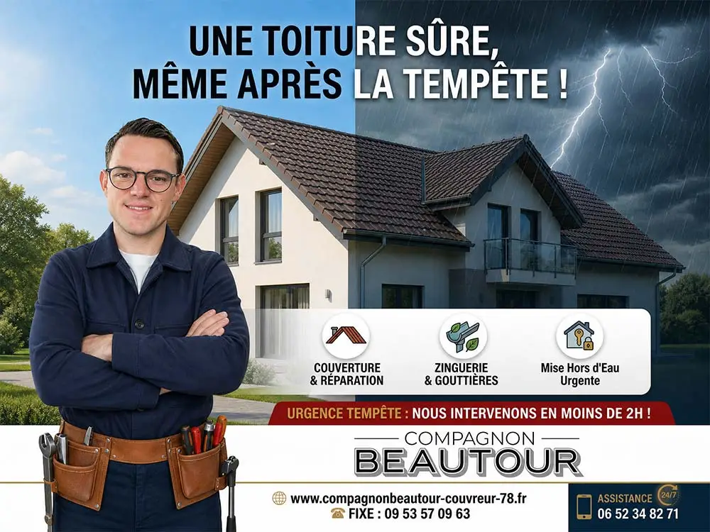 couvreur urgence tempete sartrouville yvelines 78